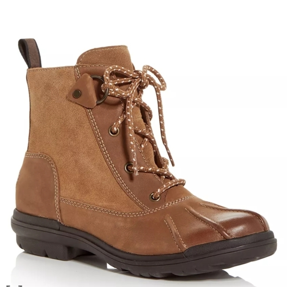 UGG Hapsburg Brown Lace-Up Boots for Women